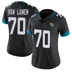 Women's Cole Van Lanen Jacksonville Jaguars No.70 Limited Vapor Untouchable Jersey - Black