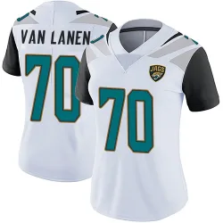 Women's Cole Van Lanen Jacksonville Jaguars No.70 Limited Vapor Untouchable Jersey - White