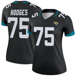 Women's Cooper Hodges Jacksonville Jaguars No.75 Legend Jersey - Black