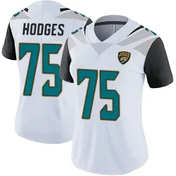 Women's Cooper Hodges Jacksonville Jaguars No.75 Limited Vapor Untouchable Jersey - White