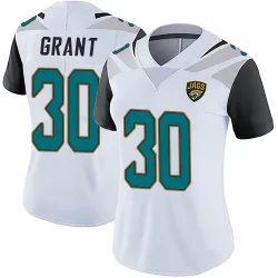 Women's Corey Grant Jacksonville Jaguars No.30 Limited Vapor Untouchable Jersey - White