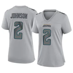 Women's D'Ernest Johnson Jacksonville Jaguars No.2 Game Atmosphere Fashion Jersey - Gray