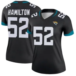 Women's DaVon Hamilton Jacksonville Jaguars No.52 Legend Jersey - Black