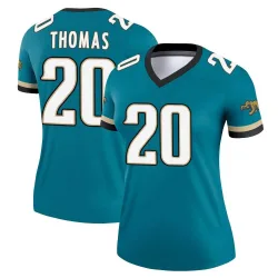Women's Daniel Thomas Jacksonville Jaguars No.20 Legend Prowler Throwback Jersey - Teal