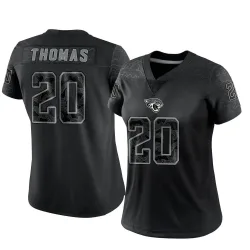Women's Daniel Thomas Jacksonville Jaguars No.20 Limited Reflective Jersey - Black