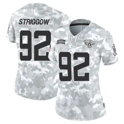 Women's Danny Striggow Jacksonville Jaguars No.92 Limited 2024 Salute to Service Jersey - Arctic Camo