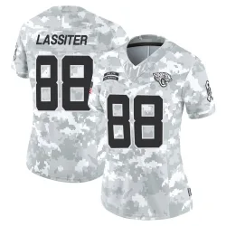 Women's Darius Lassiter Jacksonville Jaguars No.88 Limited 2024 Salute to Service Jersey - Arctic Camo