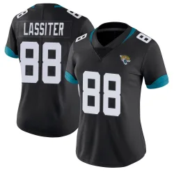 Women's Darius Lassiter Jacksonville Jaguars No.88 Limited Vapor Untouchable Jersey - Black