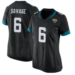 Women's Darnell Savage Jacksonville Jaguars No.6 Game Jersey - Black