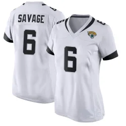 Women's Darnell Savage Jacksonville Jaguars No.6 Game Jersey - White