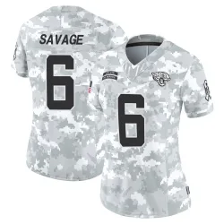 Women's Darnell Savage Jacksonville Jaguars No.6 Limited 2024 Salute to Service Jersey - Arctic Camo