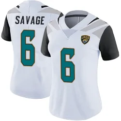 Women's Darnell Savage Jacksonville Jaguars No.6 Limited Vapor Untouchable Jersey - White