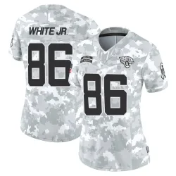 Women's David White Jr. Jacksonville Jaguars No.86 Limited 2024 Salute to Service Jersey - Arctic Camo