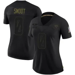 Women's Dawuane Smoot Jacksonville Jaguars No.0 Limited 2020 Salute To Service Jersey - Black