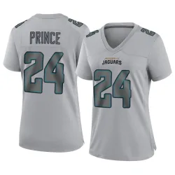 Women's De'Antre Prince Jacksonville Jaguars No.24 Game Atmosphere Fashion Jersey - Gray