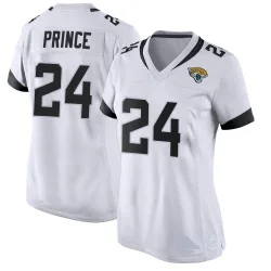 Women's De'Antre Prince Jacksonville Jaguars No.24 Game Jersey - White
