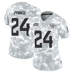 Women's De'Antre Prince Jacksonville Jaguars No.24 Limited 2024 Salute to Service Jersey - Arctic Camo