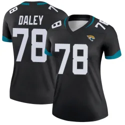 Women's Dennis Daley Jacksonville Jaguars No.78 Legend Jersey - Black