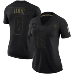 Women's Devin Lloyd Jacksonville Jaguars No.0 Limited 2020 Salute To Service Jersey - Black