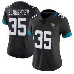 Women's Doneiko Slaughter Jacksonville Jaguars No.35 Limited Vapor Untouchable Jersey - Black