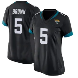 Women's Dyami Brown Jacksonville Jaguars No.5 Game Jersey - Black