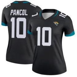 Women's Eli Pancol Jacksonville Jaguars No.10 Legend Jersey - Black