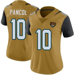 Women's Eli Pancol Jacksonville Jaguars No.10 Limited Color Rush Vapor Untouchable Jersey - Gold