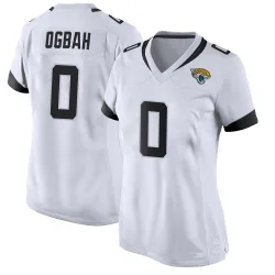 Women's Emmanuel Ogbah Jacksonville Jaguars No.0 Game Jersey - White
