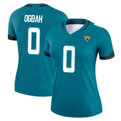 Women's Emmanuel Ogbah Jacksonville Jaguars No.0 Legend Jersey - Teal