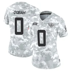 Women's Emmanuel Ogbah Jacksonville Jaguars No.0 Limited 2024 Salute to Service Jersey - Arctic Camo