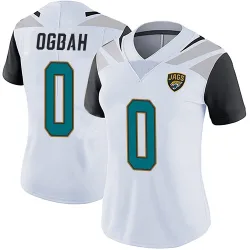 Women's Emmanuel Ogbah Jacksonville Jaguars No.0 Limited Vapor Untouchable Jersey - White
