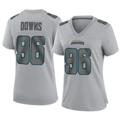 Women's Ethan Downs Jacksonville Jaguars No.96 Game Atmosphere Fashion Jersey - Gray