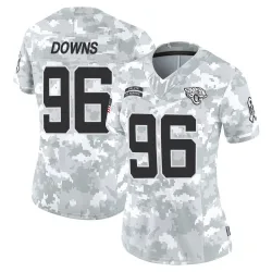 Women's Ethan Downs Jacksonville Jaguars No.96 Limited 2024 Salute to Service Jersey - Arctic Camo