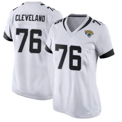 Women's Ezra Cleveland Jacksonville Jaguars No.76 Game Jersey - White