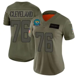 Women's Ezra Cleveland Jacksonville Jaguars No.76 Limited 2019 Salute to Service Jersey - Camo