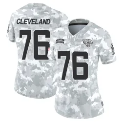 Women's Ezra Cleveland Jacksonville Jaguars No.76 Limited 2024 Salute to Service Jersey - Arctic Camo