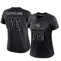 Women's Ezra Cleveland Jacksonville Jaguars No.76 Limited Reflective Jersey - Black