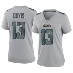 Women's Gabe Davis Jacksonville Jaguars No.13 Game Atmosphere Fashion Jersey - Gray