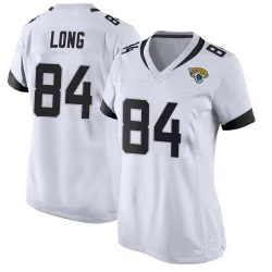 Women's Hunter Long Jacksonville Jaguars No.84 Game Jersey - White