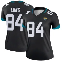 Women's Hunter Long Jacksonville Jaguars No.84 Legend Jersey - Black