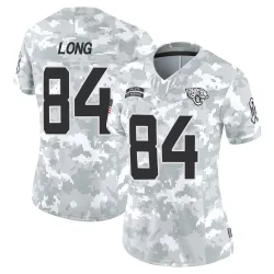 Women's Hunter Long Jacksonville Jaguars No.84 Limited 2024 Salute to Service Jersey - Arctic Camo