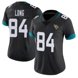 Women's Hunter Long Jacksonville Jaguars No.84 Limited Vapor Untouchable Jersey - Black