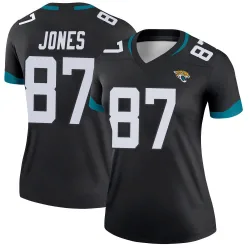 Women's J.J. Jones Jacksonville Jaguars No.87 Legend Jersey - Black