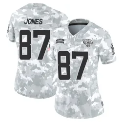 Women's J.J. Jones Jacksonville Jaguars No.87 Limited 2024 Salute to Service Jersey - Arctic Camo