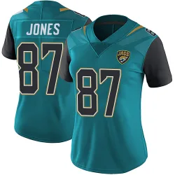 Women's J.J. Jones Jacksonville Jaguars No.87 Limited Vapor Untouchable Team Color Jersey - Teal
