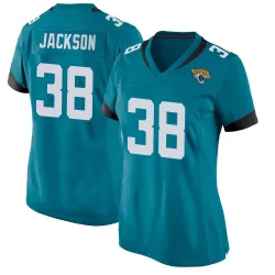 Women's Ja'Quinden Jackson Jacksonville Jaguars No.38 Game Jersey - Teal