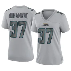 Women's Jabbar Muhammad Jacksonville Jaguars No.37 Game Atmosphere Fashion Jersey - Gray