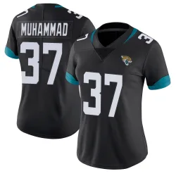 Women's Jabbar Muhammad Jacksonville Jaguars No.37 Limited Vapor Untouchable Jersey - Black