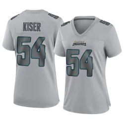 Women's Jack Kiser Jacksonville Jaguars No.54 Game Atmosphere Fashion Jersey - Gray