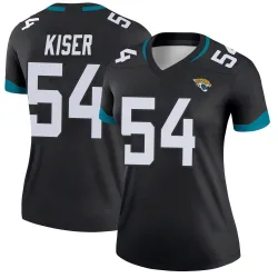 Women's Jack Kiser Jacksonville Jaguars No.54 Legend Jersey - Black